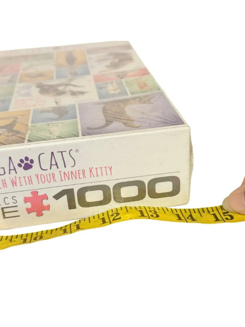 EuroGraphics Yoga Cats 1000 Piece Puzzle Made In USA 19 1/4